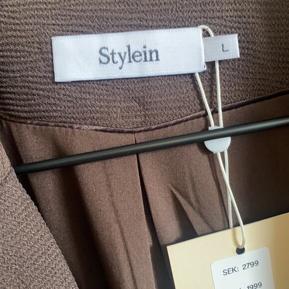 Stylein NWT Benito Brown Blazer Large - Picture 5 of 8